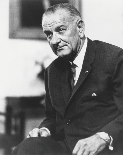 Digitally Restored Fine Art Print of President Lyndon B. Johnson by John Parrot
