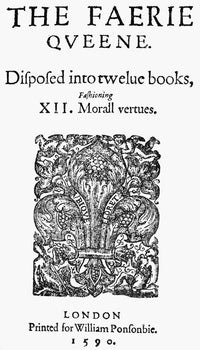 Spenser: Faerie Queene Title Page Fine Art Print by Granger Collection