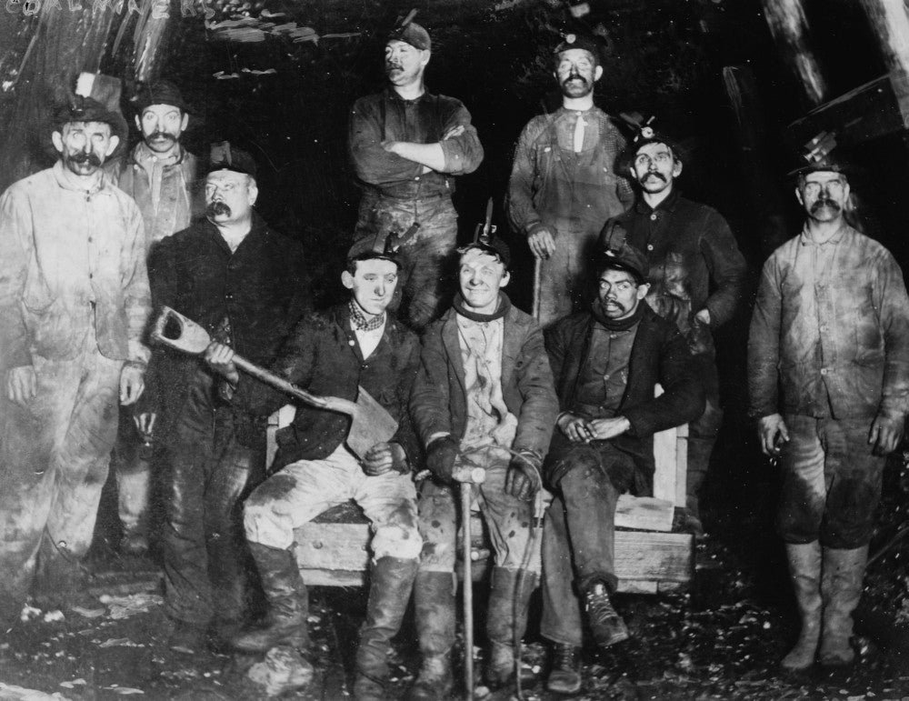 Coal Miners Black Dust Industrial Revolution Fine Art Print