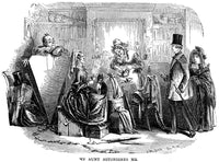 David Copperfield 'My Aunt Astonishes Me' Wood Engraving Print