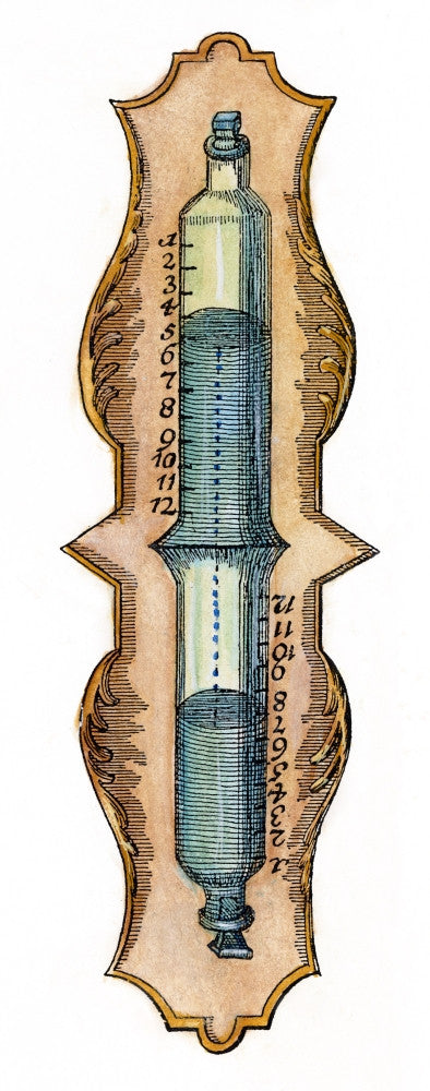 18th Century French Water Clock - Fine Art Print by Granger Collection