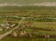 Indian Encampment with Conestoga Wagons Fine Art Print
