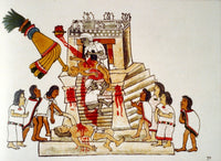 Aztec Human Sacrifice Fine Art Print - Codex Magliabechiano