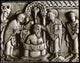 Baptism of Clovis I Fine Art Print - Detail from 9th Century Ivory Diptych