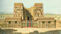 Imaginary Reconstruction of an Egyptian Palace Fine Art Print by Ken Welsh