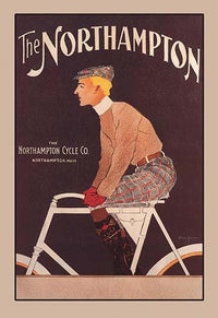Vintage Northampton Bicycle Advertisement Art Print by Edward Penfield