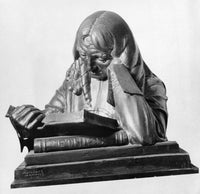 Baruch Spinoza Bronze Bust Fine Art Print by Moissaye Marans