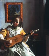 Vermeer: Guitar Player Fine Art Print by Johannes Vermeer