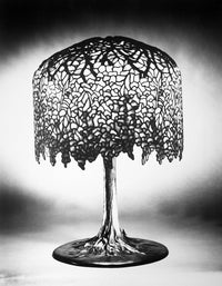 Tiffany Wisteria Leaded Glass Table Lamp Fine Art Print by Louis Comfort Tiffany