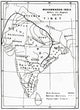 Historical Map of Muhammadan India Circa 1375 by Ken Welsh