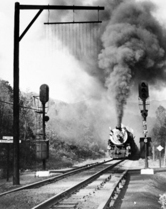Southern Railway Freight Train in Blue Ridge Mountains Poster Print