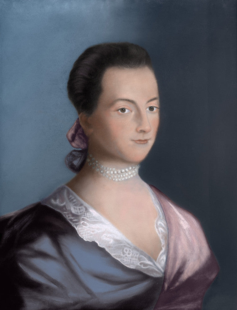 Abigail Adams Pastel Portrait Poster Print