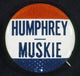 1968 Presidential Campaign Button Print - Hubert Humphrey & Edmund Muskie