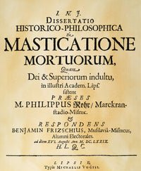 Vampire Book Title Page Print - Dissertation on Vampirism 1679 by Granger Collection