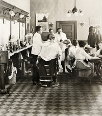 Barber Shop 1920 American Fine Art Print by Granger Collection