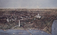 City of Washington Fine Art Print by Currier & Ives