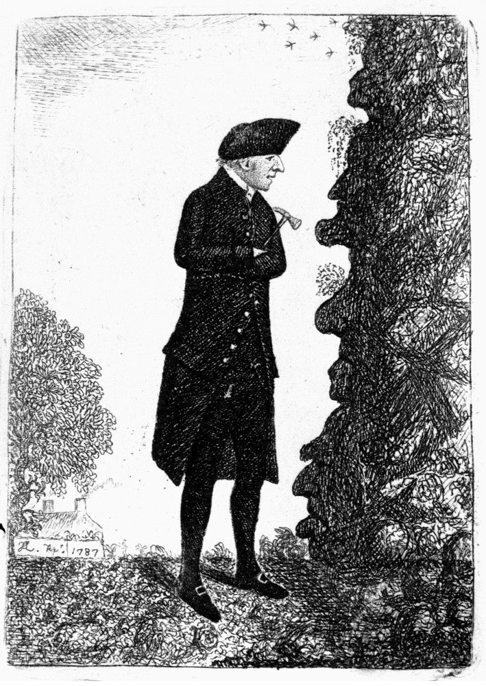 James Hutton Caricature Etching by John Kay - Fine Art Print