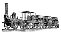 Dewitt Clinton Locomotive Fine Art Print - Historic Railroad Journey