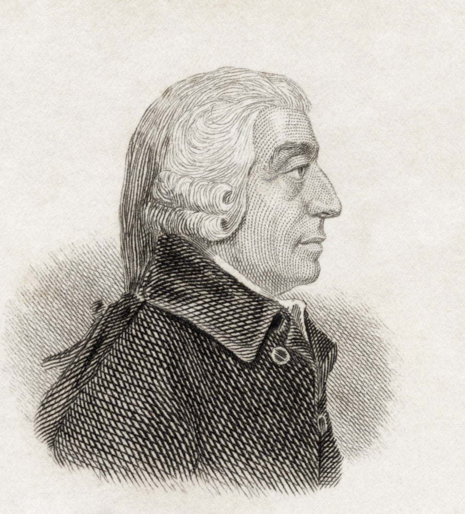 Adam Smith Fine Art Print - Scottish Philosopher & Economist
