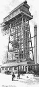 Elevator Tower Fine Art Print - Weehawken, New Jersey, 1891