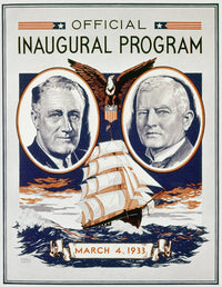 FDR Inauguration 1933 Official Program Fine Art Print by Granger Collection