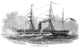 Merchant Steamship 'Washington' Wood Engraving Fine Art Print