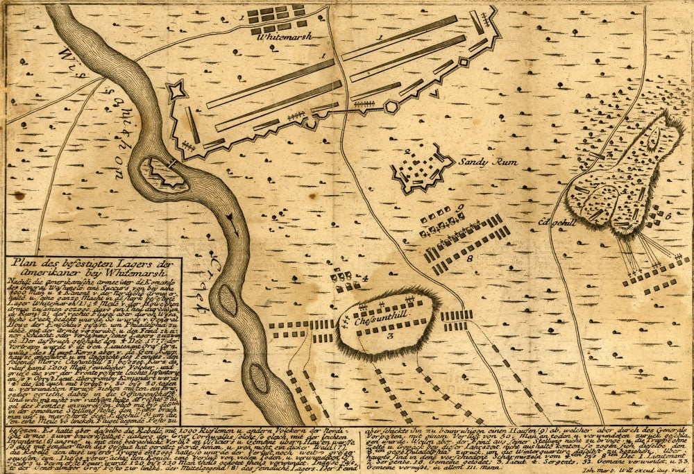 Battle of Whitemarsh Near Philadelphia Fine Art Print