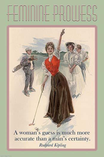 A Woman's Guess Quote Fine Art Print by Rudyard Kipling