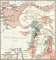 Map of Asia Minor and Crusader States in Syria, c. 1140 - Fine Art Print by Ken Welsh