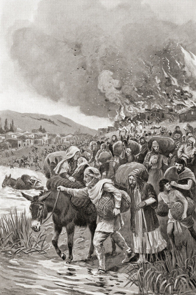 The Burning of Sardis - Fine Art Print by Ken Welsh