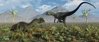 Dilophosaurus Dinosaurs Fine Art Print in Prehistoric Setting