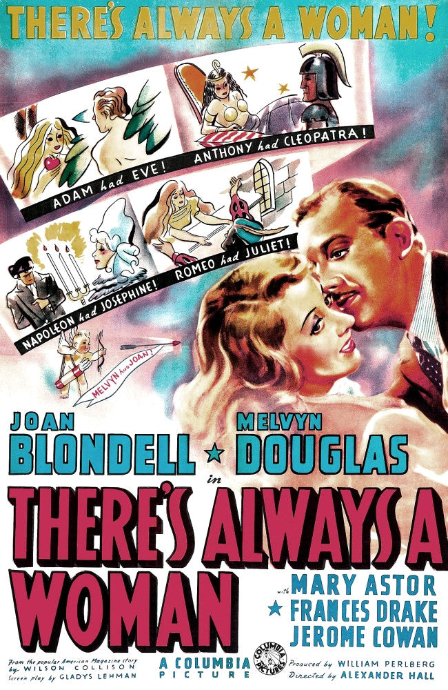There’s Always A Woman Movie Poster Art Print - 1938