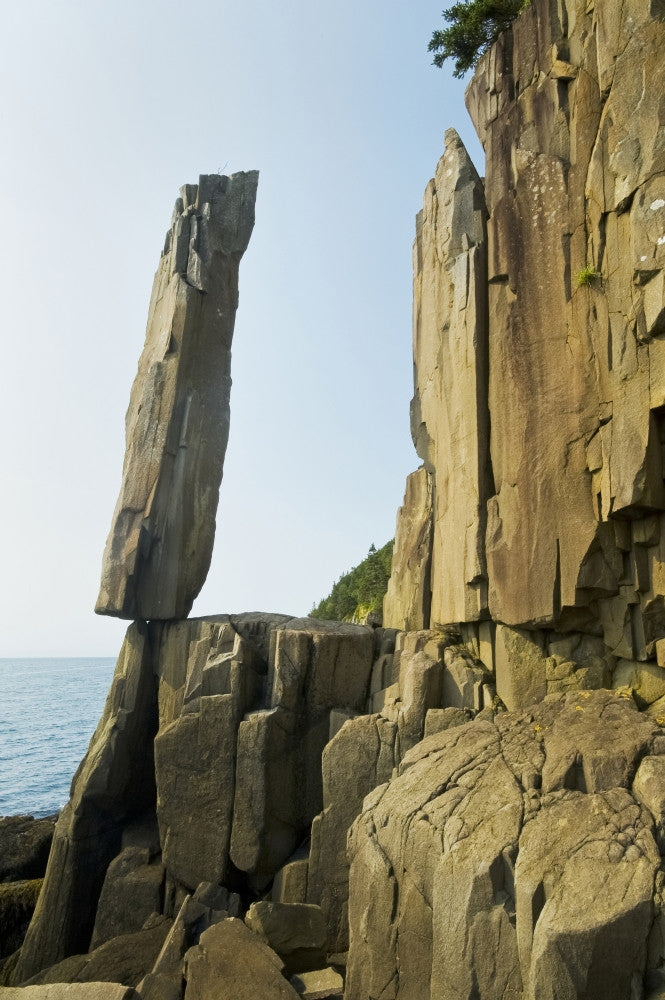 Balancing Rock and Basalt Cliffs Fine Art Print by Dave Reede