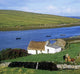 Houses at a Riverside - Fine Art Print by The Irish Image Collection