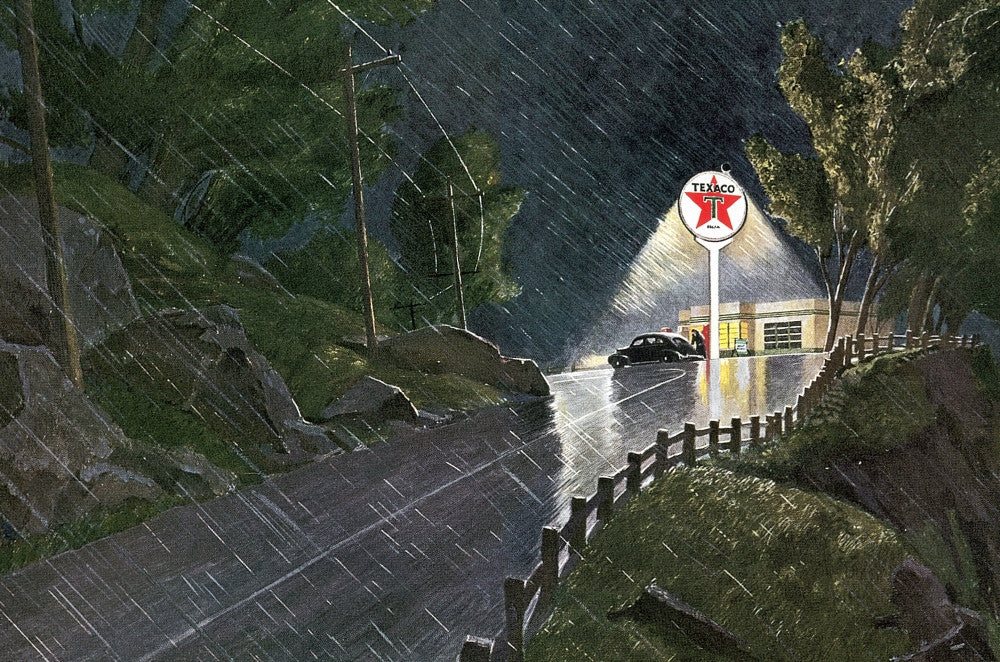 Texaco Gas Stations Vintage Advertisement Poster Print - 1941