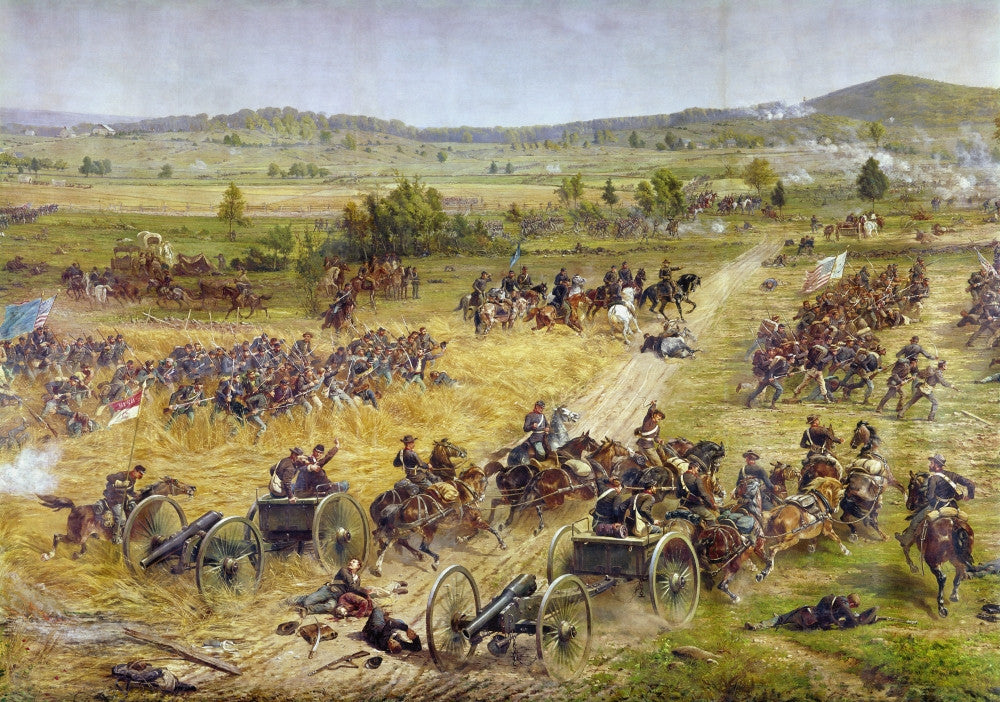 Civil War Gettysburg Fine Art Print - 72nd Pennsylvania Infantry Charge by Paul Philippoteaux