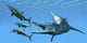 Liopleurodon Hunting Ichthyosaurus Fine Art Print - Jurassic Sea