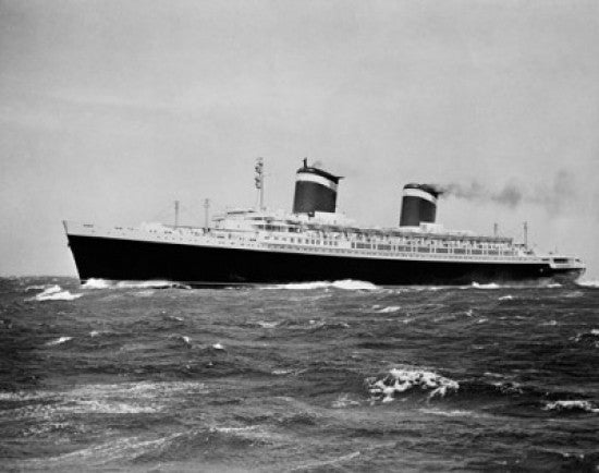 Cruise Ship in the Sea - SS United States Fine Art Print