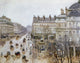 Theatre Francais - Rain Effect Fine Art Print by Camille Pissarro
