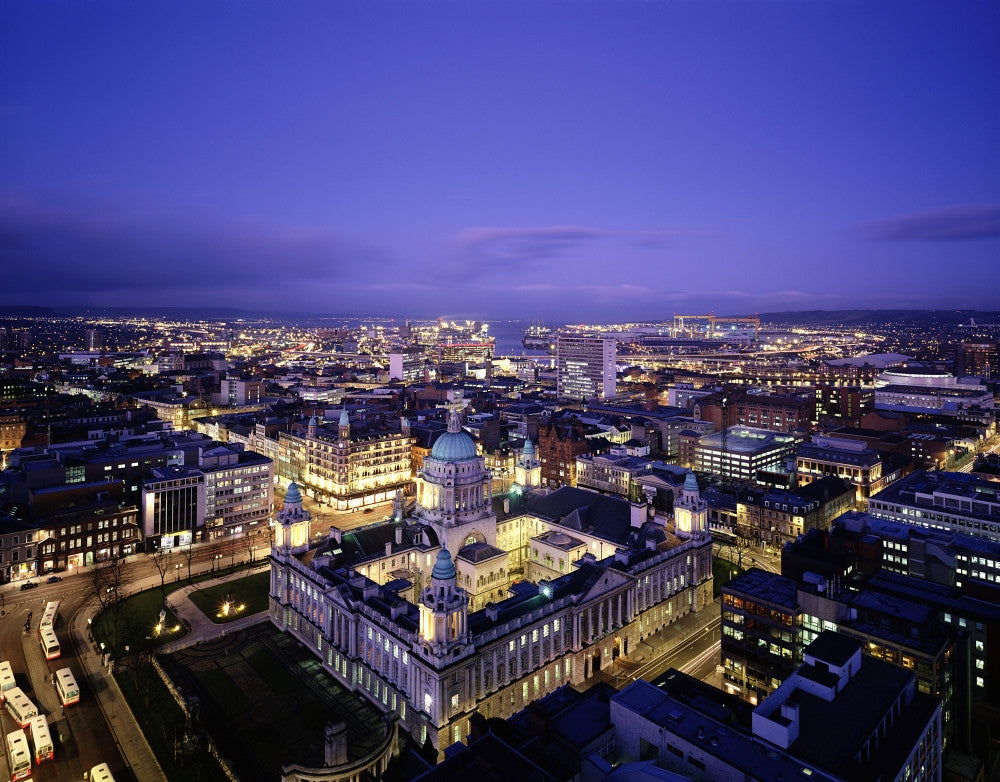 City Hall and Skyline of Belfast, Ireland Fine Art Print by The Irish Image Collection
