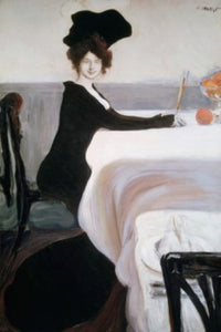 Breakfast Fine Art Print by Leon Bakst - Pushkin Museum