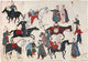Ottoman Horse Market Turkish Miniature Fine Art Print - 17th Century