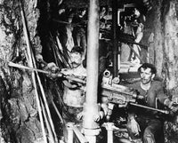 Montana Mining Scene Photograph by N.A. Forsyth, C1900 - Fine Art Print