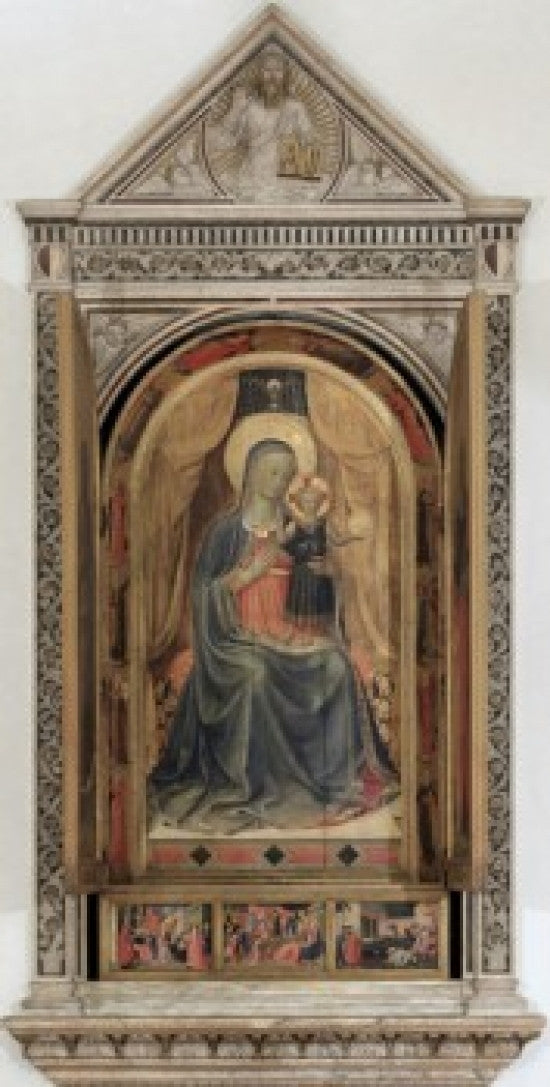 Madonna and Child Fine Art Print by Lorenzo Ghiberti & Fra Angelico