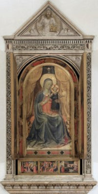 Madonna and Child Fine Art Print by Lorenzo Ghiberti & Fra Angelico