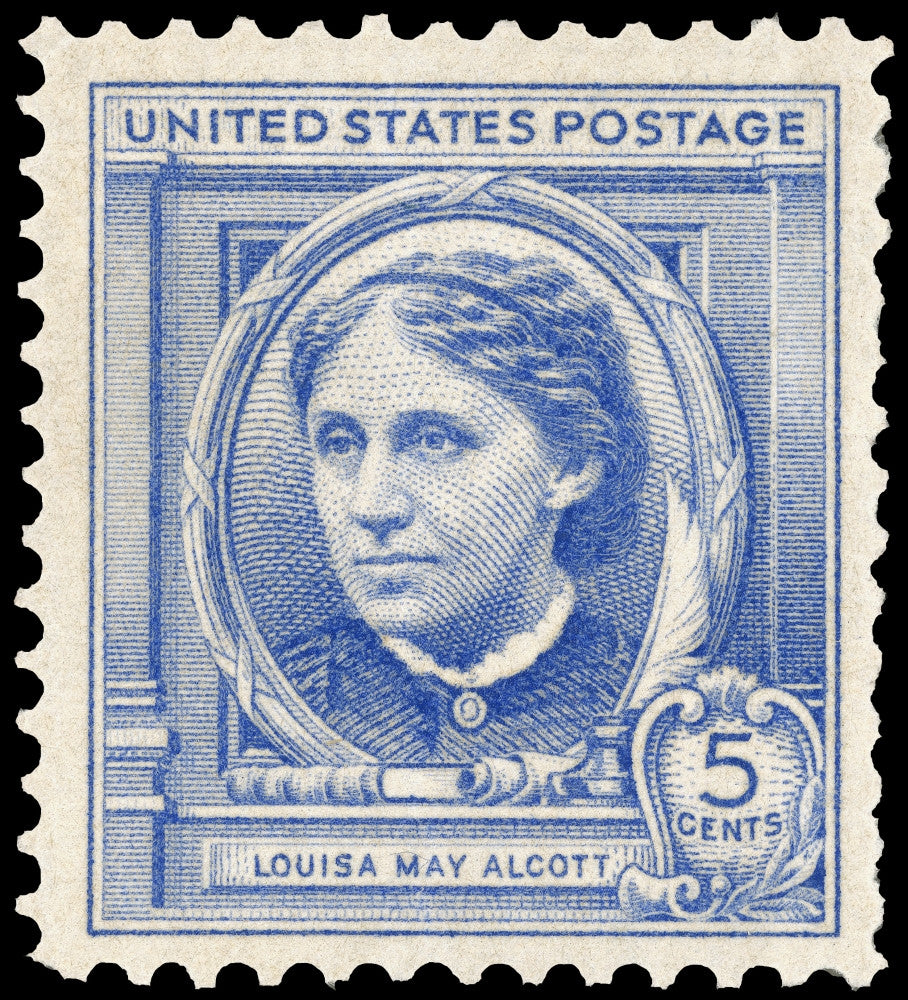 Louisa May Alcott U.S. Commemorative Postage Stamp Print by Granger Collection