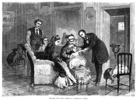 Smallpox Vaccine Print - Upper Class Family Receiving Vaccination, 1871