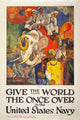 Navy Recruiting Poster, 1919 - 'Give The World A Once Over' by Granger Collection