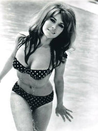 Michele Carey Black and White Polka Dot Bikini Photo Print