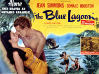 The Blue Lagoon Movie Poster Fine Art Print (1949) by Jean Simmons & Donald Houston